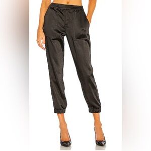 Sanctuary Black Satin Joggers